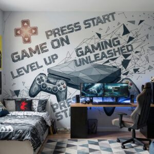 Fototapeta dla gracza młodzieżowa gracz Gaming pady tapeta na wymiar