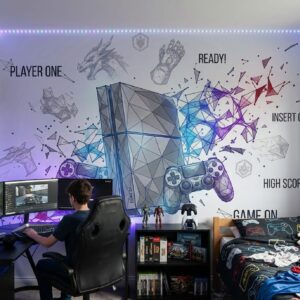 Fototapeta dla gracza młodzieżowa gracz Gaming pady tapeta na wymiar
