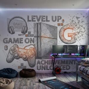 Fototapeta dla gracza młodzieżowa gracz Gaming pady tapeta na wymiar