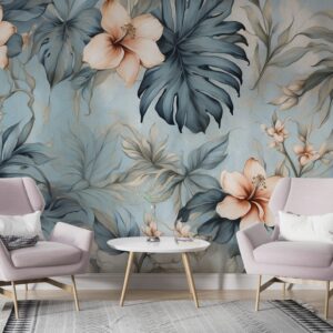 Fototapeta kwiaty, boho, pastelowa na wymiar – FTS40 – Madras24